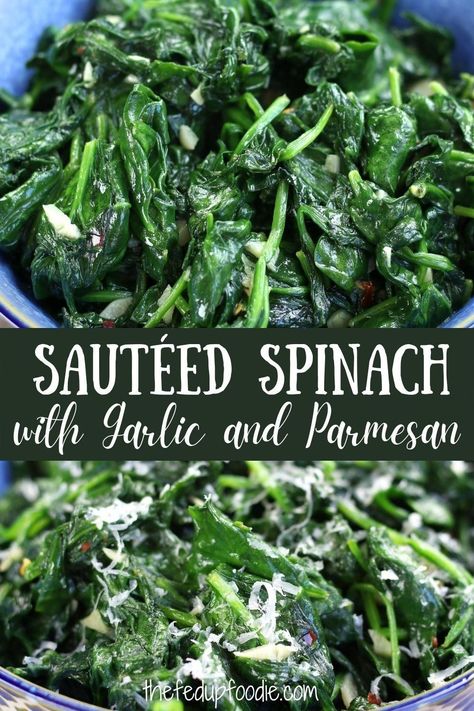 Spinach Recipes Sauteed, Fresh Spinach Recipes, Baby Spinach Recipes, Spinach Side Dish, Spinach Recipes Healthy, Side Dishes Healthy, Vegetable Side Dishes Healthy, Garlic Spinach, Recipes Healthy Easy