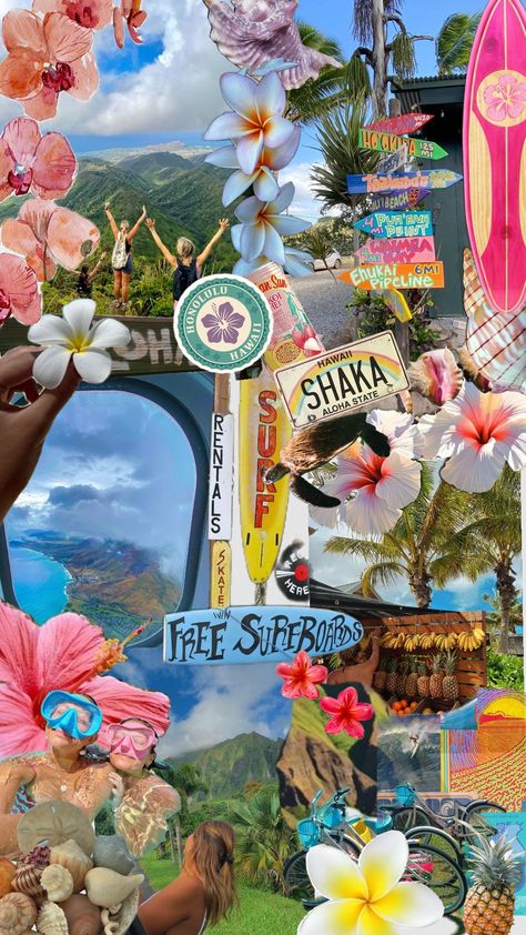 Hawaii 🌺🌊 Hawaii Background, Hawaii Scrapbook, Honolulu, Hawaii, Pins, Art