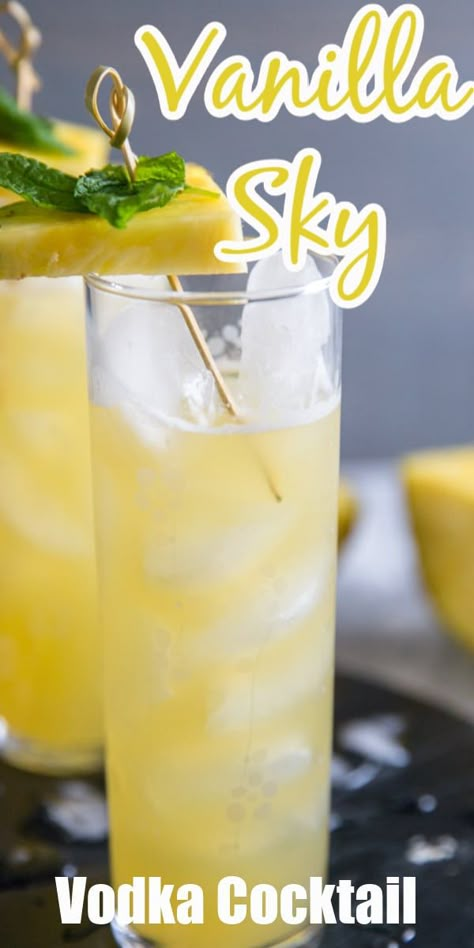 Vanilla Vodka Cocktails, Vanilla Vodka Recipes, Vanilla Vodka Drinks, Vanilla Cocktail, Vodka And Pineapple Juice, Vodka Recipes Drinks, Apple Cider Vinegar Uses, Summer Vodka Cocktails, Pineapple Vodka