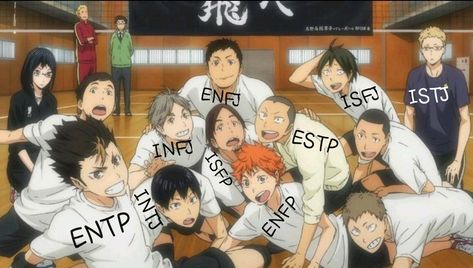 Mbti Anime Characters, Haikyuu Mbti, Enfp Anime Characters, Entp Anime Characters, Infj Anime, Infj 16 Personalities, Isfp Personality, Types Of Characters, Mbti Fanart