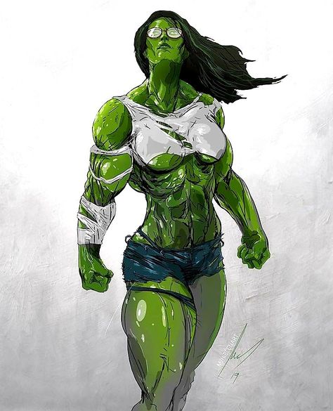 She Hulk Female Hulk, Hulk Sketch, Hulk Artwork, Red She Hulk, Hulk Art, Marvel Heroines, Comic Book Artwork, Hulk Marvel, Marvel Comic Character