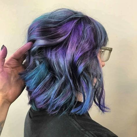 💙💜 Mermaid Hair 💜💙 • • • Color done by @delilacutsanddyes  #johndahersalon #mermaidhair #bluesandpurples #pulpriot #perfectblend #colormelt… Cloud Hair, Mermaid Hair Color, Pulp Riot Hair Color, Pulp Riot Hair, Rainbow Hair Color, Pulp Riot, Beauty Hair Makeup, Color Melting, Mermaid Hair