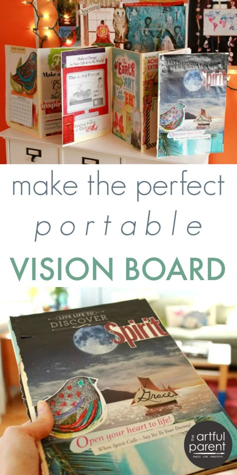 Vision Board Book, Vision Board Template, Perfect Vision, Vision Board Party, Accordion Book, Creating A Vision Board, Vision Board Inspiration, Board Books, Art Journals