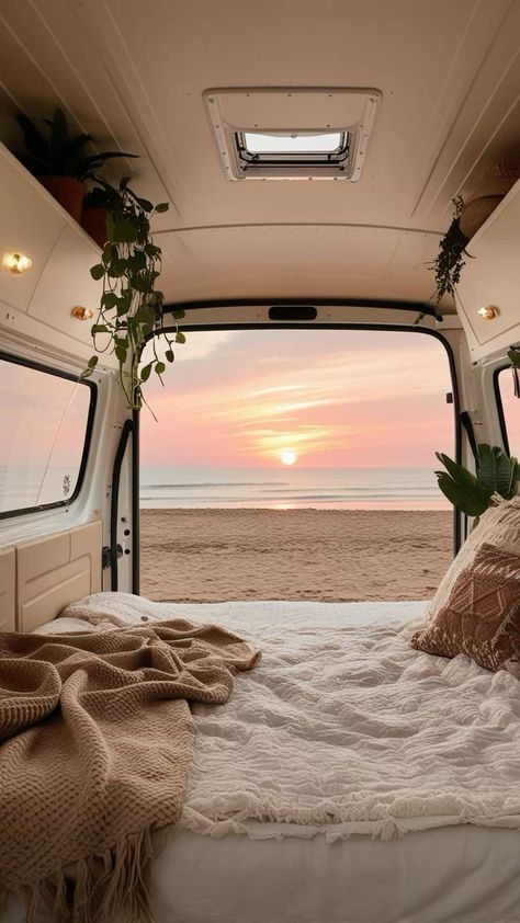 #van #interiordesignideas #vanlife #vanlifeideas #vanaesthetics Van Life Photography, Campervan Photoshoot, Camper Van Aesthetic, Aesthetic Camper, Campervan Aesthetic, Vanlife Aesthetic, Camper Aesthetic, Van Life Storage, Aesthetic Van Life