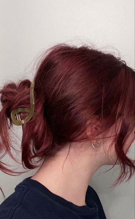 red hair, red hair dye, red hair inspo, red hair pic, deep red hair inspo, burgundy hair, dark red hair inspo, deep red hair, Pink Dye Over Brown Hair No Bleach, Dye Over Brown Hair, Brown Hair No Bleach, Inspo Hair, Red Hair Inspo, Pink Dye, Hair Inspo Color, Hair Dye, Cherry Red