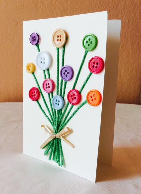 Card With Buttons, Butterfly Rainbow, Button Tree, Inspirational Encouragement, Rainbow Stars, Beach Music, Birthday Card Craft, Ideas For Easter Decorations, Ideas For Easter