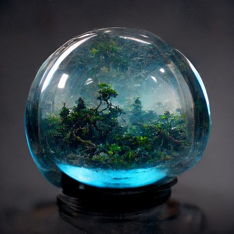 Unique Snow Globes, Plant Games, Devian Art, Globe Art, Magical Jewelry, Cool Wallpapers Art, Through The Looking Glass, Minerals And Gemstones, Glass Paperweights