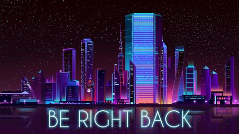 Be right back animated twitch screen Overlay For Twitch, Be Right Back Twitch, Be Right Back Stream, Twitch Screens, Animated Twitch Overlay, Communication Problems, Video Animation, Logo Animation, Be Right Back