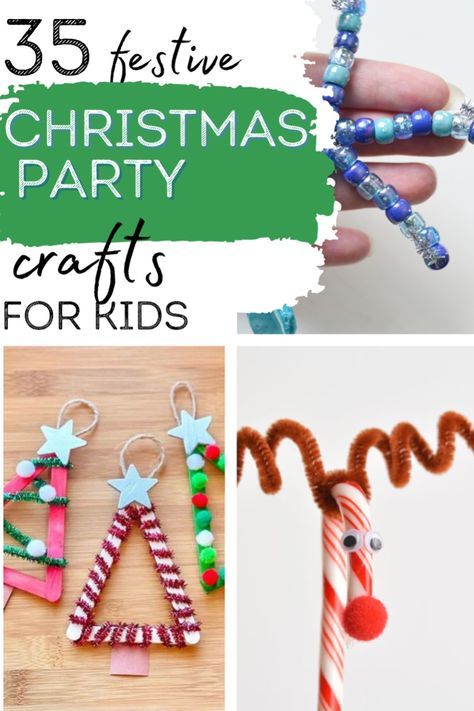 Christmas Party Crafts For Preschoolers, Christmas School Party Crafts, Christmas Party Kindergarten Activities, Kids School Christmas Crafts, Elementary School Christmas Party Ideas, Christmas Craft Party Kids, Holiday Party Craft 1st Grade, Christmas Party At School Ideas, Winter Party Kids Activities