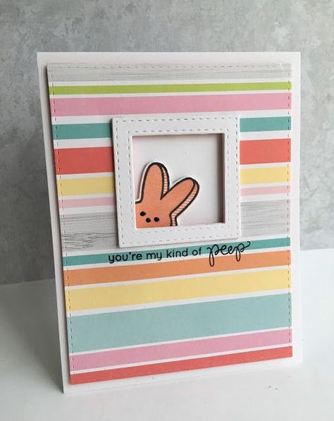 Peeps Cards, Chocolate Rabbit, Kit Ideas, Space Frame, Easter Peeps, Spring Cards, Easter Card, Shaker Cards, Echo Park