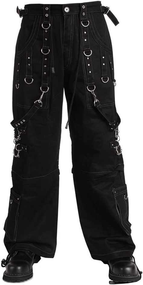 Dead Threads Black & Grey Brock Trousers : Amazon.co.uk Tripp Pants, Punk Man, Gothic Pants, Black Punks, Goth Outfits, Cargo Pants Men, Goth Fashion, Matching Outfits, Gothic Fashion