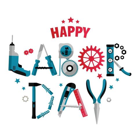 3 september Labor Day Poster or Banner. Vector Illustration What Is Labor Day, Labor Day Poster, Labor Day Quotes, Weekend Images, Us Labor Day, Web Programming, World Days, Summer Barbecue, Happy Labor Day