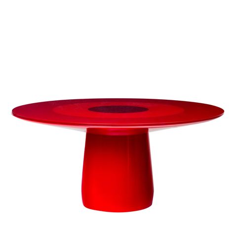 Roundel Red Dining Table by Claesson Koivisto Rune Baleri Italia | Artemest Red Dining Table, Oval Glass Dining Table, Minimal Table, Glass Round Dining Table, Red Bar, Red Table, Red Lacquer, Dining Table Marble, Glass Dining Table