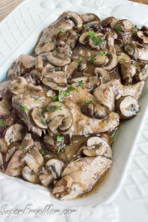 Crock Pot Chicken Marsala Instant Pot Tenderloin, Crock Pot Chicken Marsala, Slow Cooker Chicken Marsala, Chicken Mushrooms, Thanksgiving Potluck, Keto Crockpot, Low Carb Slow Cooker, Keto Crockpot Recipes, Ketogenic Meal Plan