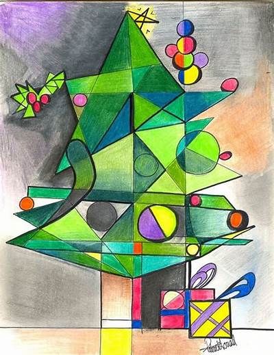 Image result for A very Cubist Christmas | Christmas arts and crafts ... Abstract Christmas Art, School Christmas Cards, Winter Art Lesson, Summer Art Projects, Christmas Art Projects, Abstract Christmas, Winter Art Projects, Art Movements, Cubism Art