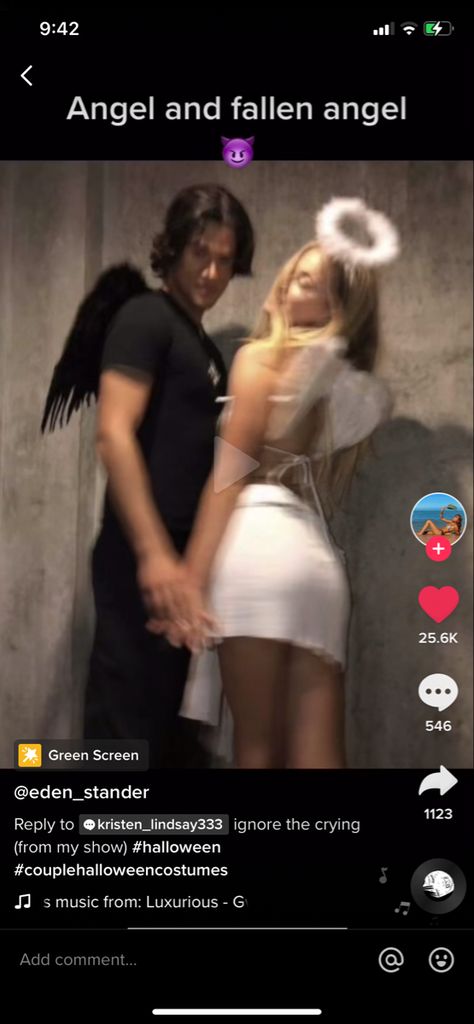 Fallen Angel Couple Costume, Angel Couple Costume, Angel Couple, Couple Costume, Dj Music, Halloween 2024, Couple Halloween Costumes, Couples Costumes, Fallen Angel