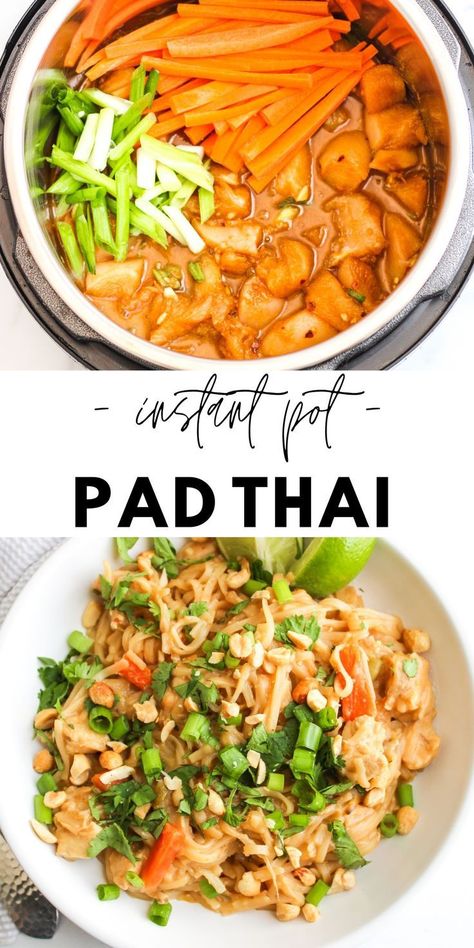 Instant Pot Pad Thai, Best Instant Pot Recipe, Instant Pot Recipes Chicken, Instant Recipes, Easy Instant Pot Recipes, Instant Pot Dinner Recipes, Instapot Recipes, Instant Pot Pressure Cooker, Instant Pot Chicken