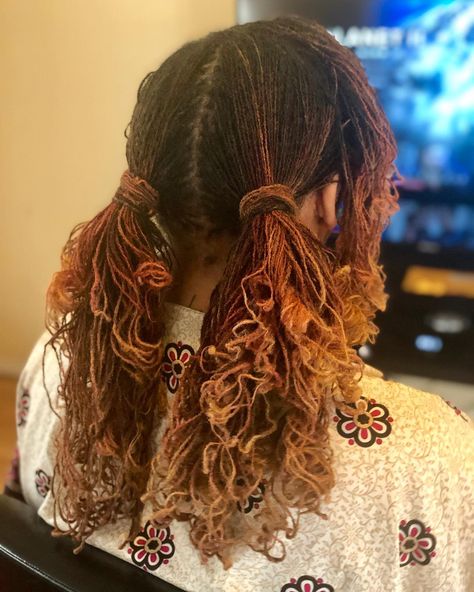 Tamara_Patrice on Instagram: “Once the curls fall ���🤷🏽‍♀️#sisterlocks #sisterlockstyles” Braided Dreadlocks, Sisterlocks Styles, Luscious Hair, Colored Curly Hair, Sisterlocks, Different Hairstyles, Locs Hairstyles, Dream Hair, Hair Inspo Color