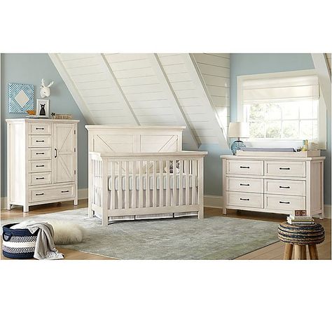 Westwood Design Westfield 4-in-1 Convertible Crib | buybuy BABY Modern Day Farmhouse, Farmhouse Style Nursery, Bed Steel, Nursery Furniture Collections, Wood Drawer, Spring Mattress, Home Furnishing Stores, Bed Rails, Mattress Support