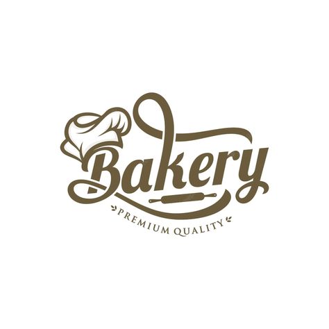 Premium Vector | Bakery logo design Bakery Logo Inspiration, Bakery Branding Design, Modern Bakery, Baking Logo Design, Baker Logo, Baking Logo, Cake Logo Design, Bakery Branding, Text Logo Design