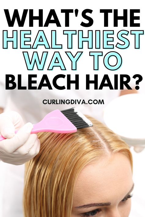 What's the healthiest way to bleach hair Bleach Wash Hair, Bleach Bath Hair, Bleach Shampoo, Tone Hair At Home, Bleaching Dark Hair, Diy Bleach Hair, Bleaching Hair At Home, Golden Highlights Brown Hair, Black And Silver Hair