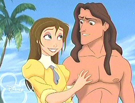 Disney Face Swaps, Couples Disney, Disney Quizzes, Tarzan And Jane, Jane Porter, Beau Film, Animation Disney, Film Disney, Face Swaps