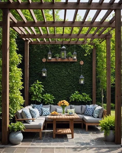 20 Incredible Patio Decorating Ideas – ToolzView House Terrace Ideas Outdoor, Small Backyard Garden Design, Restaurant Facade, Courtyard Ideas, Patio Grande, Terrace Ideas, Town Home, Backyard Renovations, Small Backyard Gardens