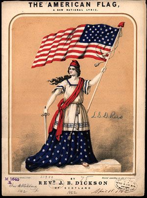 Celebrate Flag Day with songs from the Civil War Sheet Music Collection. Patriotic Posters, 4th Of July Images, Patriotic Images, Patriotic Symbols, Vintage American Flag, Graphics Fairy, Paper Toy, Lady Liberty, Patriotic Holidays