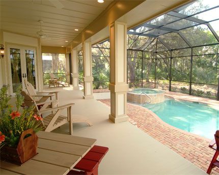 Wayne Homes, Florida Pool, Living Pool, Indoor Pool Design, Piscina Interior, Indoor Pools, Backyard Porch, Indoor Swimming, Indoor Swimming Pools