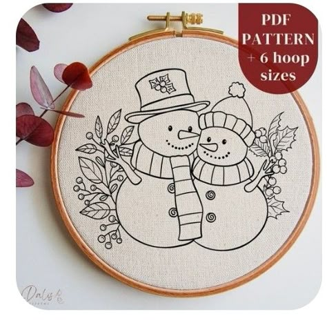 Snowman Embroidery Patterns, Free Christmas Embroidery Patterns, Designing Fabric, Tartan Christmas Decorations, Snowman Embroidery, Redwork Patterns, Christmas Tree Embroidery, Embroidery Hoop Art Diy, Hand Embroidery Patterns Free