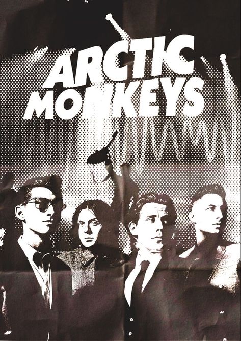 Cas Poster, Downtown Posters, Arctic Monkeys Aesthetic, Arctic Monkeys Poster, Monkeys Aesthetic, Grunge Posters, Monkey Wallpaper, Music Poster Ideas, Vintage Music Posters