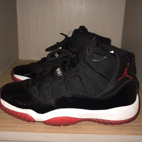 Shoes Size 5, Jordans 11 Black, Black Shoes Jordans, Jordan 11 Black And Red, Popular Jordans, All Black Jordans, Jordan 11 High Top, Black Jordan 11, Jordans High Tops