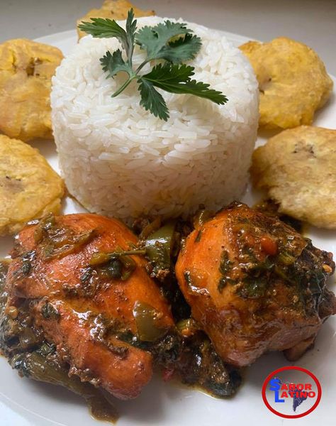 Pollo Guisado Dominicano, Dominican Republic Food, Latin America, Dominican Republic, Rice, Meat, Chicken, Santo Domingo