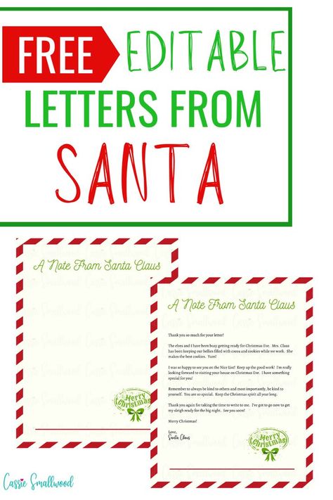 Free editable letters from Santa pdf download with written letter and blank letter template to DIY a Santa letter. A Letter From Santa To Kids, Santa Reply Letter Template, Santa Letter Printable Template, Kids Letter To Santa Printable, Santa Letterhead Printable Free, Letter From Santa On Christmas Morning, Blank Letter From Santa Free Printable, Free Letter From Santa Template, Christmas Letterhead Printable Free