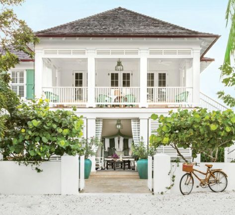 Bahamas House, Caribbean Homes, Beach House Exterior, Caribbean Style, Dream Beach Houses, Beach House Interior, Have Inspiration, Beach House Design, Beach Cottage Style