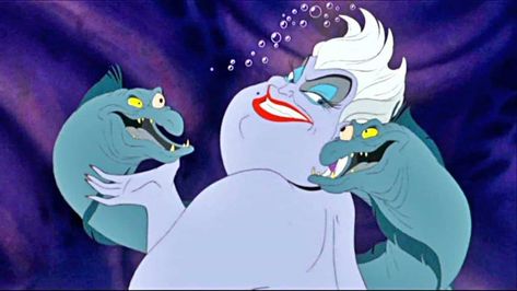 Histrionic Personality Disorder Disney Movie Villains, Evil Characters, Disney Duos, Mermaid Halloween Costumes, Evil Disney, Halloween Songs, Flotsam And Jetsam, Mermaid Halloween, Images Disney