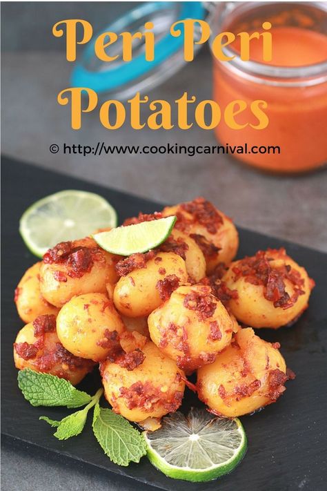 Peri Peri Recipes, Spicy Potatoes, Recipes Veg, Peri Peri Sauce, Vegetarian Instant Pot, Steam Recipes, Chicken Sandwich Recipes, Peri Peri, Spicy Food