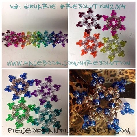 Kandi Snow flakes Kandi Snowflake, Snow Flakes, Ornament Wreath, Bracelet Making, Profile Picture, Beads, Pattern