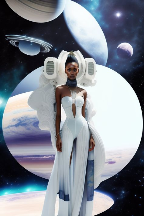 Space wear, Fashion on another planet, sketch, artistic, alien wear, alien form Afro Furutism Fashion, Galaxy Space Fashion, Cosmic Dreams Fashion, Futuristic Fashion Women Dresses, Out Of Space Photoshoot, Alien Fashion Futuristic, Afro Alien, Space Runway, Space Inspired Fashion