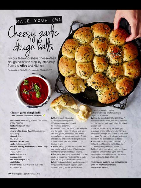 Cheese Dough Balls, Garlic Dough Balls Recipe, Doughball Recipes, Garlic Dough Balls, Dough Balls Recipe, Cheeseburger Bites, Breads Recipes, Pizza Truck, Soul Kitchen