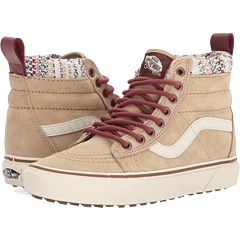 SK8-Hi MTE by Vans at Zappos.com. Read Vans SK8-Hi MTE product reviews, or select the size, width, and color of your choice. Vans Mte Outfit, Vans Boots, Vans High Tops, Cute Vans, Girls Football Boots, Vans High, Vans Sk8 Hi, Sk8 Hi, Vans Sneakers