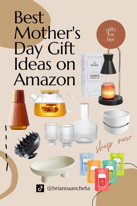 When it comes to gift ideas for moms, Brianna Ancheta shares these affiliate links that include Amazon home finds, kitchen essentials and self care products perfect for new moms or any mother/grandmother in your life. Follow for more Amazon gift ideas, Tik Tok Amazon finds and more. Amazon Gifts For Grandma, Unique Amazon Gifts, Grandmother Gift Ideas, Gifts From Amazon, Amazon Gift Ideas, Grandmother Birthday Gift, Gift Ideas For Moms, Amazon Home Finds, Candle Warmer Lamp