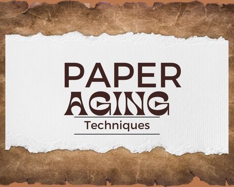 Paper Aging | How to Make Paper Look Old In this digital age, where everything seems to be moving towards virtual platforms, there is still an undeniable charm associated with the vintage aesthetic. Whether you’re an artist, a scrapbooking enthusiast, or just want to incorporate a sense of the ancient into your projects, having the […] The post Paper Aging appeared first on PaperPapers Blog. Making Paper Look Old, How To Age Paper Diy, Make Paper Look Old, Oven Canning, How To Age Paper, Make Paper, Antique Paper, Look Older, Ink Pad