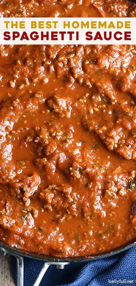 Spaghetti Sauce Homemade, Best Homemade Spaghetti, Homemade Spaghetti Meat Sauce, Best Homemade Spaghetti Sauce, Best Spaghetti Sauce, Homemade Spaghetti Sauce Recipe, Spaghetti Recipes Easy, Sauce Spaghetti, Best Spaghetti