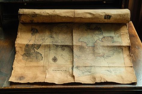 Download Image About a Rolled Up Old Map with Detailed Cartography, and Discover More than 60 Million Professional Graphic Resources on Freepik Cartography Aesthetic, Vintage Map Aesthetic, Old Map Aesthetic, Maps Aesthetic, Map Maker, Old Maps, Old Map, Aesthetic Collage, Vintage Map