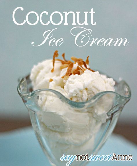 This coconut ice cream was something I've wanted to make since trying a coconut flavored ice cream at The House of Flavors in Ludington MI. Follow this... Deli Desserts, Ice Cream Without Machine, Ice Cream Maker Recipes, Ice Scream, Coconut Ice, Homemade Ice Cream Recipes, Coconut Ice Cream, Flavor Ice, Frozen Yoghurt