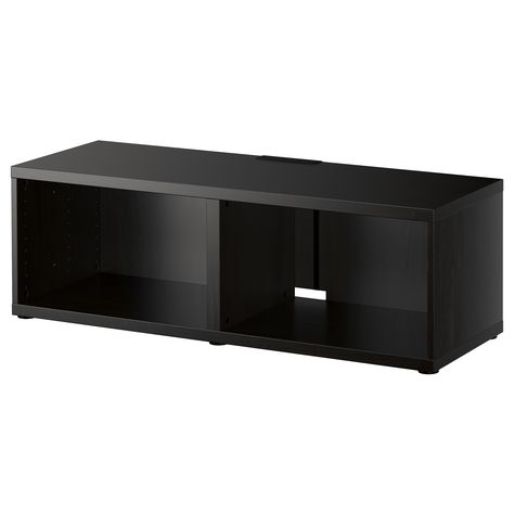 IKEA - BESTÅ TV bench black-brown Besta Ikea, Ikea Tv, Tv Bank, Tv Bench, Ikea Besta, Media Furniture, Mobile Tv, Honeycomb Paper, Ikea Storage