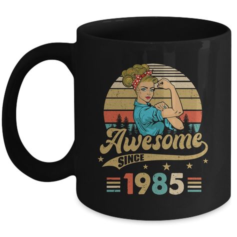 39 Year Old Awesome Since 1985 39th Birthday Women Mug Cup for Tea and Coffe Check more at https://bonhouse.us/product/39-year-old-awesome-since-1985-39th-birthday-women-mug-cup-for-tea-and-coffe/ 67th Birthday, 52 Birthday, Football Mom Gifts, 57th Birthday, 58th Birthday, 46th Birthday, 54th Birthday, Birthday Women, 36th Birthday