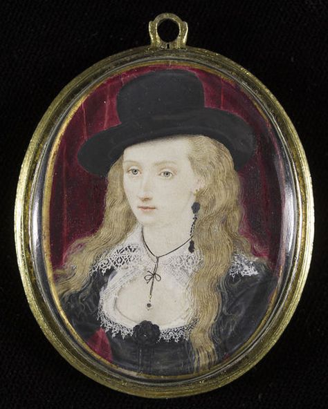 Portrait miniature of an unknown woman | Oliver, Isaac | V&A Search the Collections Portrait Jewelry, Antique Portraits, Miniature Portraits, Female Portraits, National Art, Historical Costume, Victoria And Albert, Victoria And Albert Museum, Miniature Painting