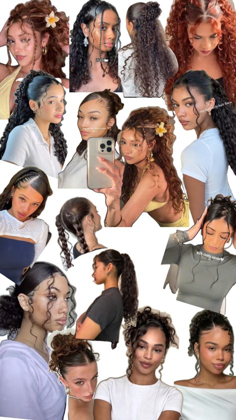 Curly Hair Fits, Create Pin, Quick Curly Hairstyles, Braided Crown, Curly Hair Care Routine, Quick Natural Hair Styles, Cute Curly Hairstyles, Hairstyles For Layered Hair, Curly Hair Styles Easy